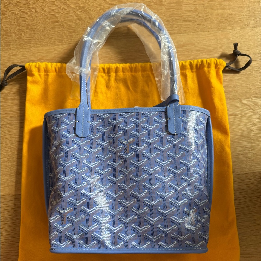 Goyard Goyardine Canvas Iris Anjou Mini Bag